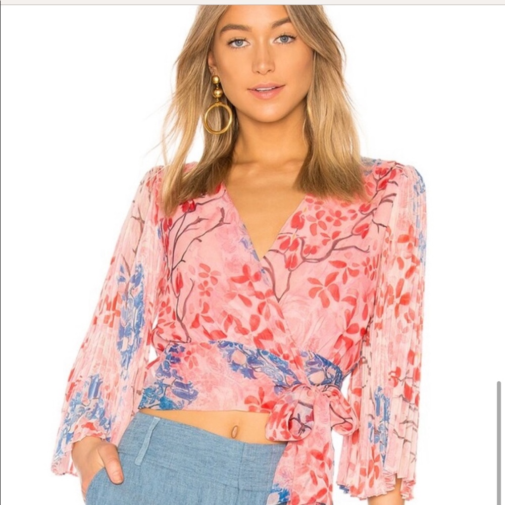 Alice + Olivia Silk Crop Top 💜